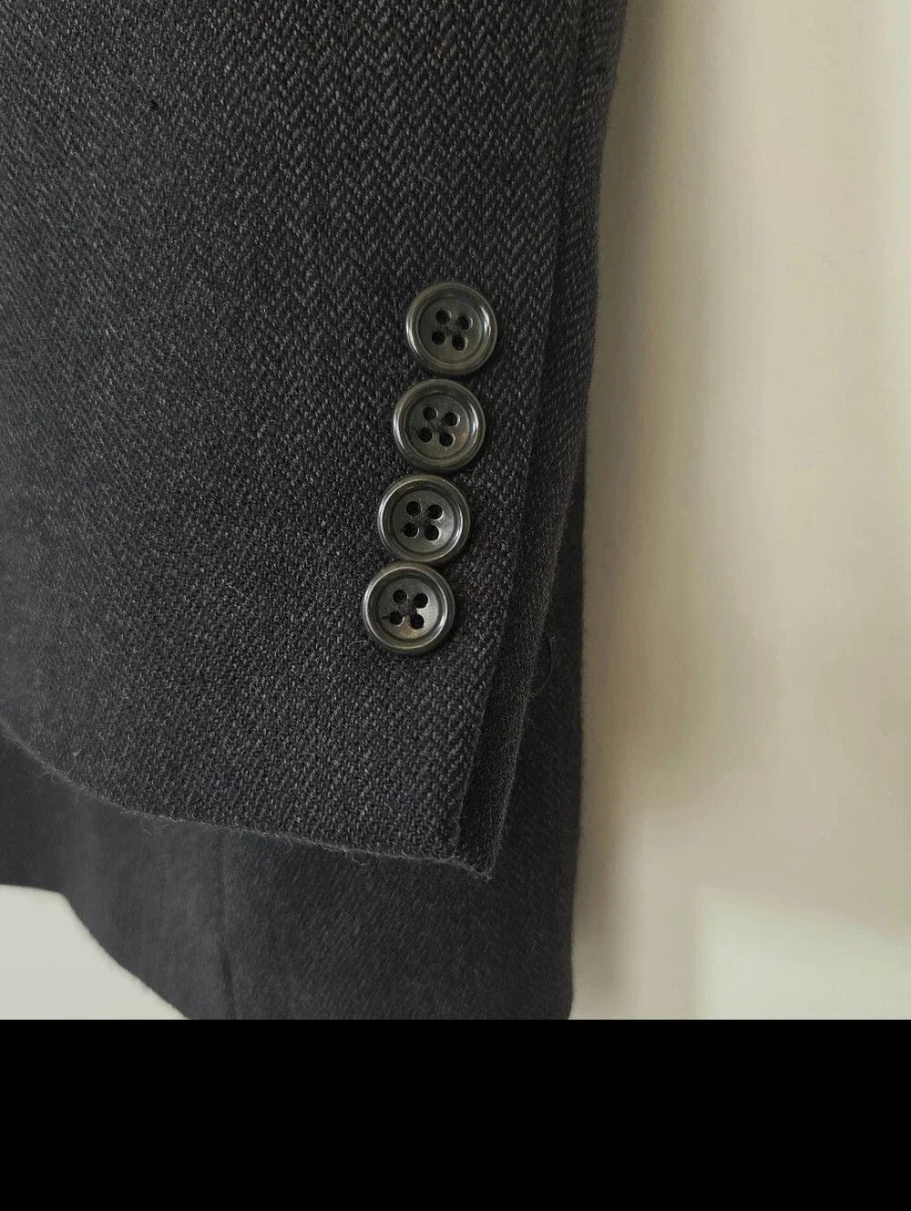 Joseph & Feiss 50R Black 100% Lambswool Blazer Sport Coat Classic Tailored